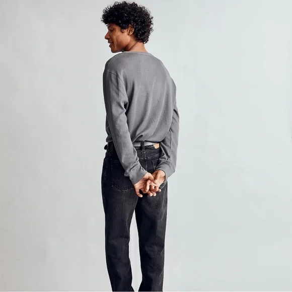 NWOT Madewell Thermal Henley Long Sleeve Tee - Picture 2 of 8